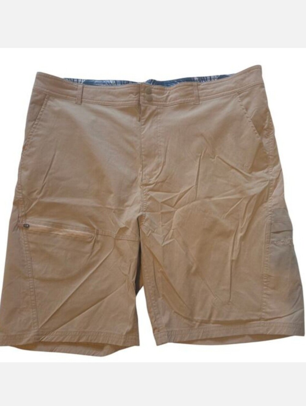 Reel Life Riptide Cargo Shorts Stretch Beige Natural Men's sz XXL Fishing
